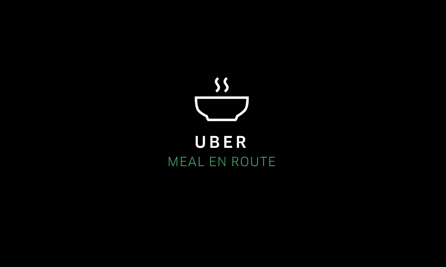 uber meal en route